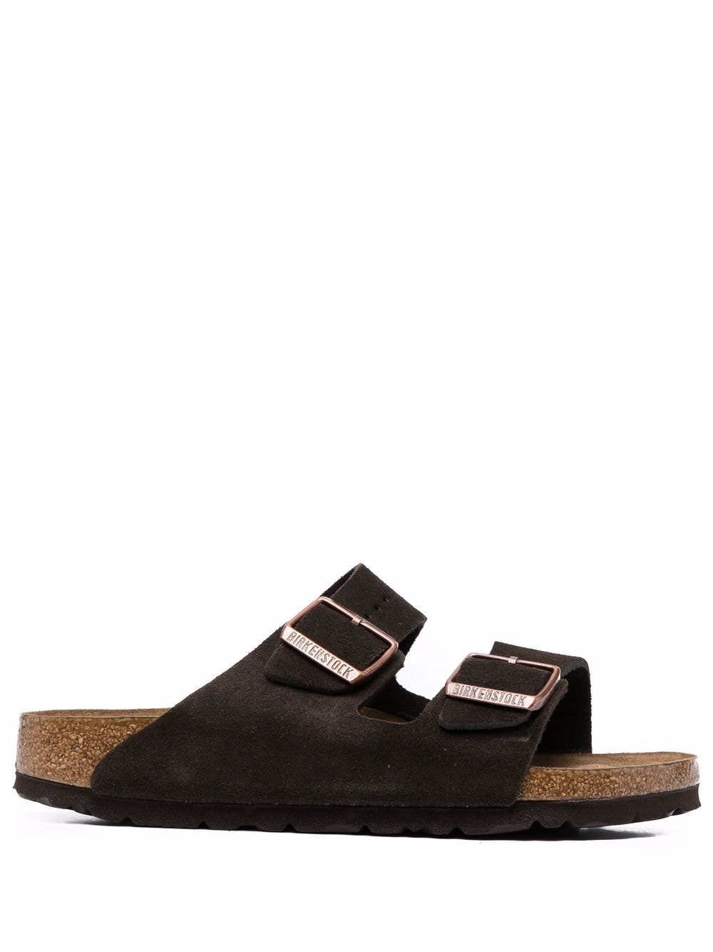 Sandalias Birkenstock de piel de ante marrón