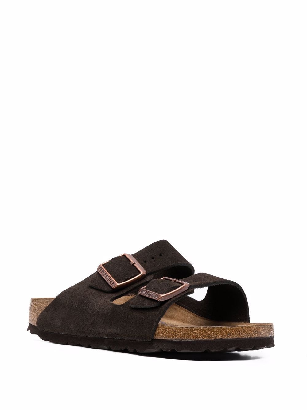 Sandalias Birkenstock de piel de ante marrón