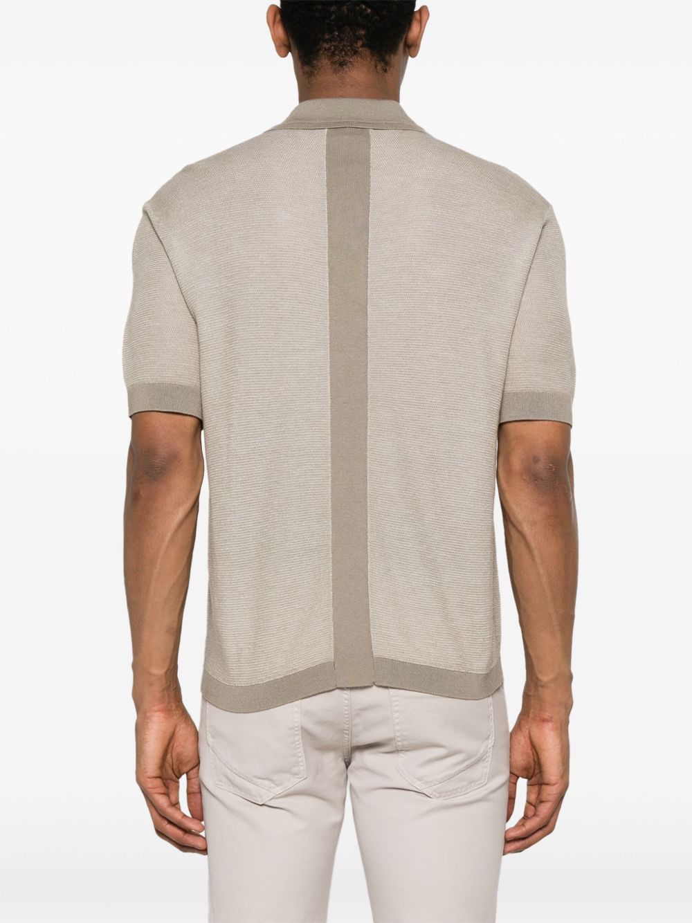 Emporio Armani knitted polo shirt