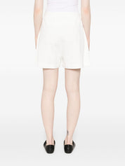 Emporio Armani cotton shorts — white organic loungewear