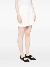 Emporio Armani cotton shorts — white organic loungewear