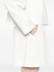 Emporio Armani cotton shorts — white organic loungewear