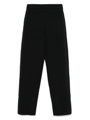 Emporio Armani cotton trousers with elastic waistband
