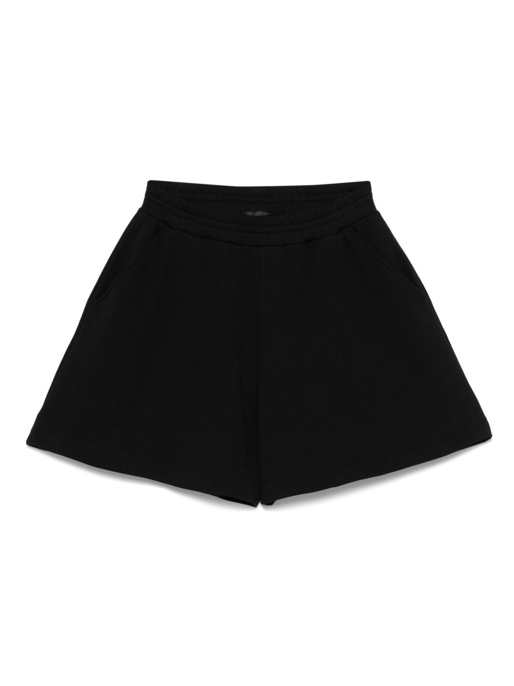 Emporio Armani cotton shorts — black organic loungewear