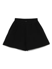 Emporio Armani cotton shorts — black organic loungewear