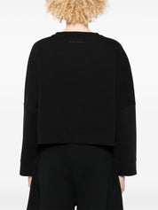 Sweat-shirt en jersey double Emporio Armani avec logo brodé