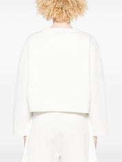 Emporio Armani EA Logo Cotton Sweatshirt — White