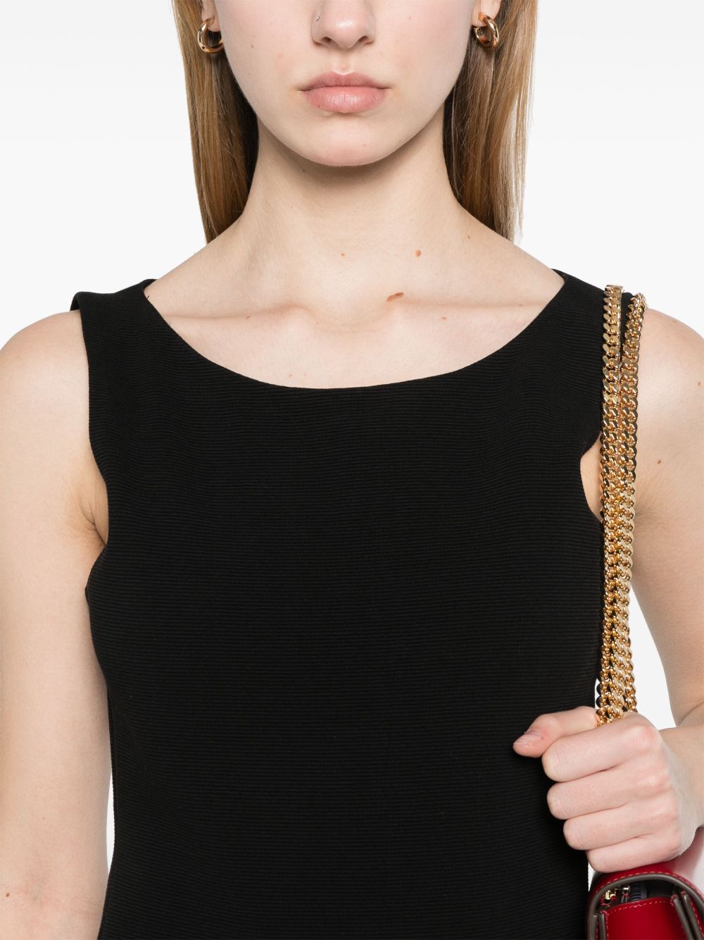 Emporio Armani Ottoman Jersey Sheath Dress