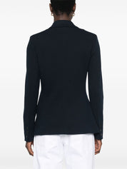 Emporio Armani Icon single-breasted blazer in jacquard knit jersey