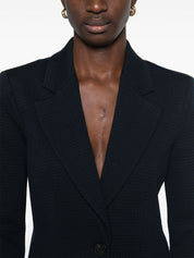 Emporio Armani Icon single-breasted blazer in jacquard knit jersey