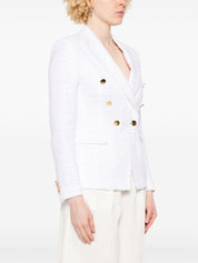 Tagliatore White Double‑Breasted Jacket