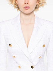 Tagliatore White Double‑Breasted Jacket
