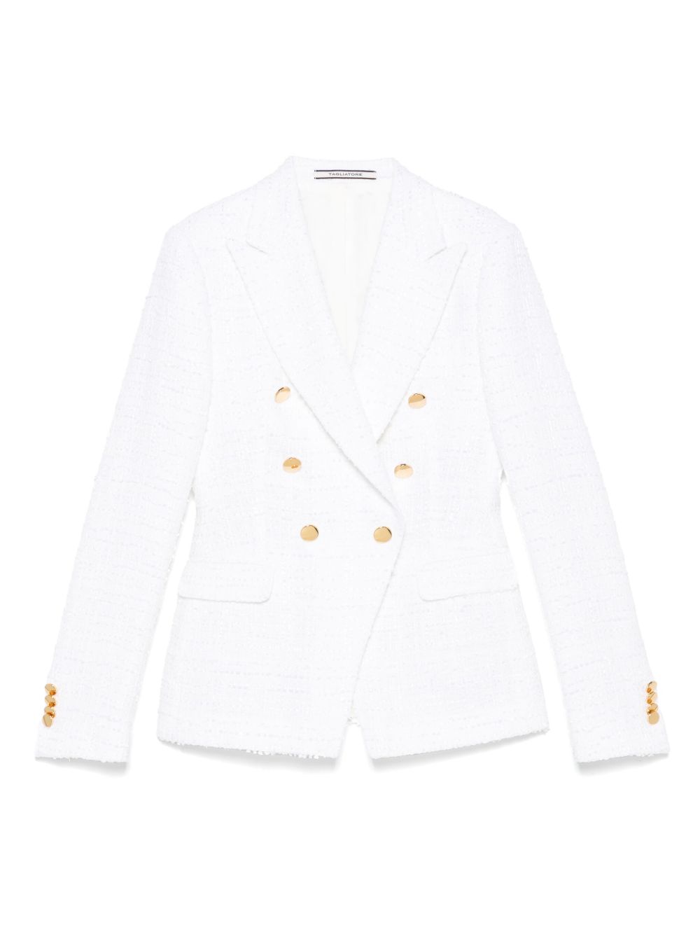 Tagliatore White Double‑Breasted Jacket
