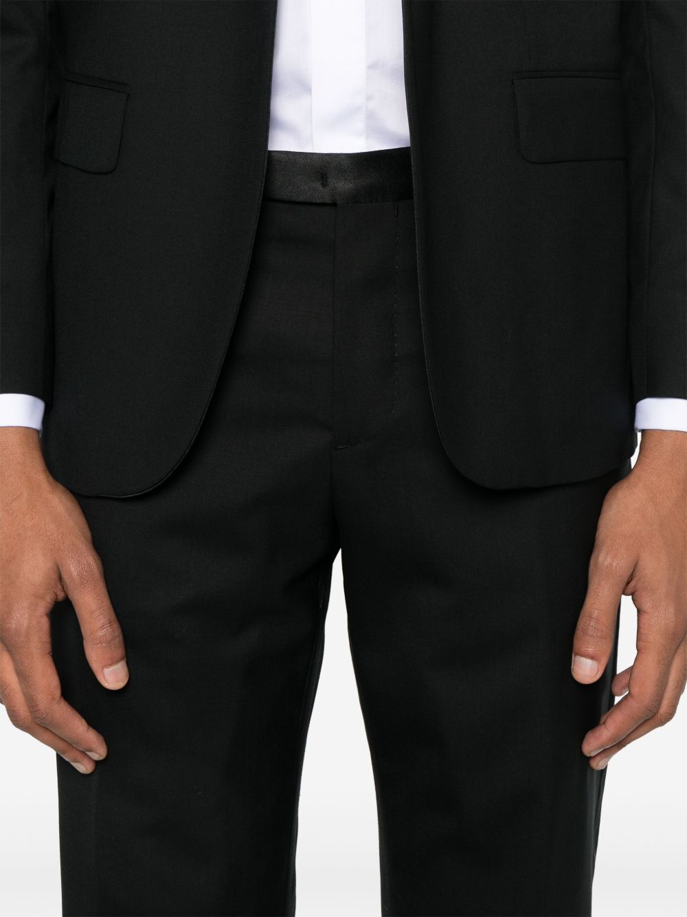 Boglioli Suit Black wool tuxedo