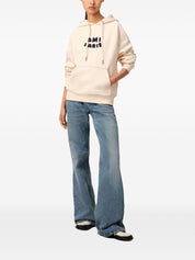 Ami Paris Sweaters Beige hoodie