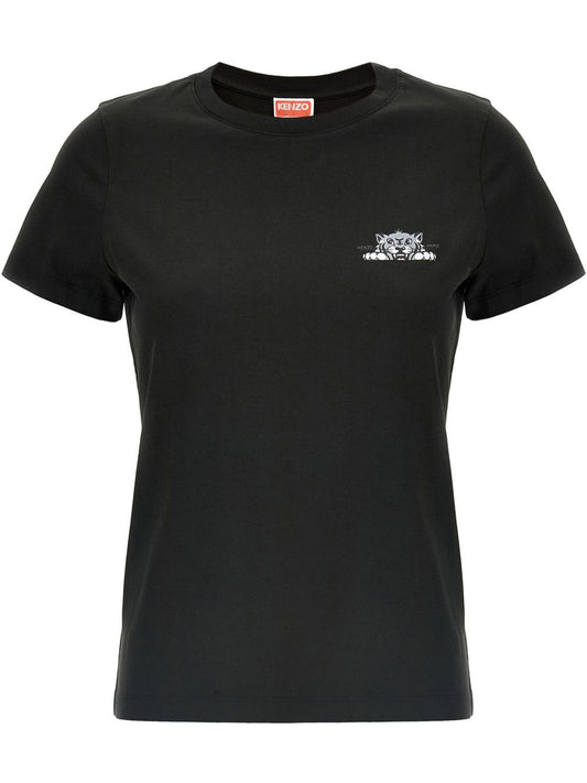 Kenzo Black T-Shirts & Polos — Women's Topwear