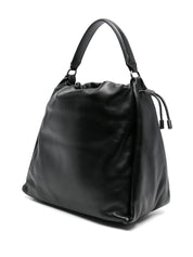 Black Calf Leather Bucket Bag — Brunello Cucinelli
