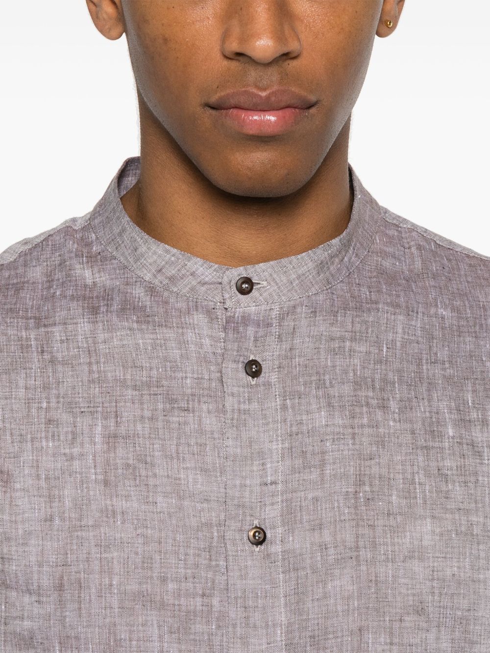 Brunello Cucinelli Beige Linen Shirt — Men’s Luxury Shirt