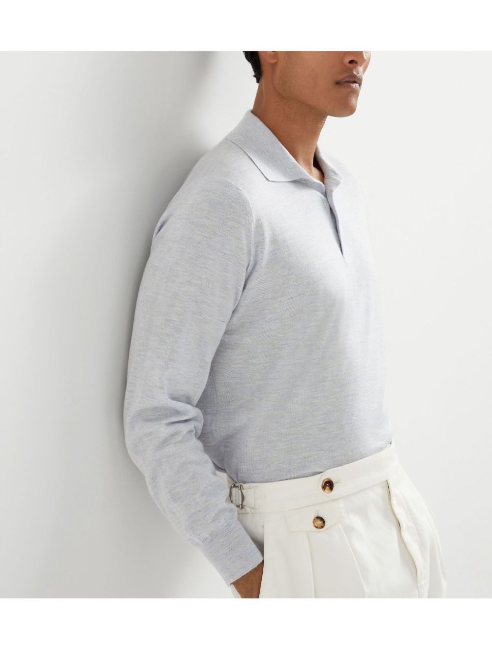 Brunello Cucinelli T-shirts and Polos Clear Blue