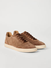 Brunello Cucinelli Sneakers in sand beige suede