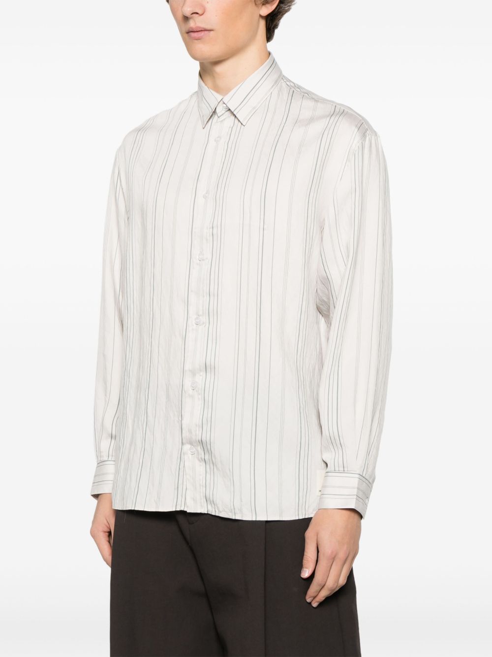 Camisas Emporio Armani Camisa blanca a rayas