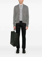 Emporio Armani Shirts Blue striped cotton shirt