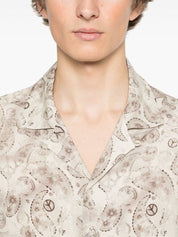 Camisas Emporio Armani Mezcla de lino beige