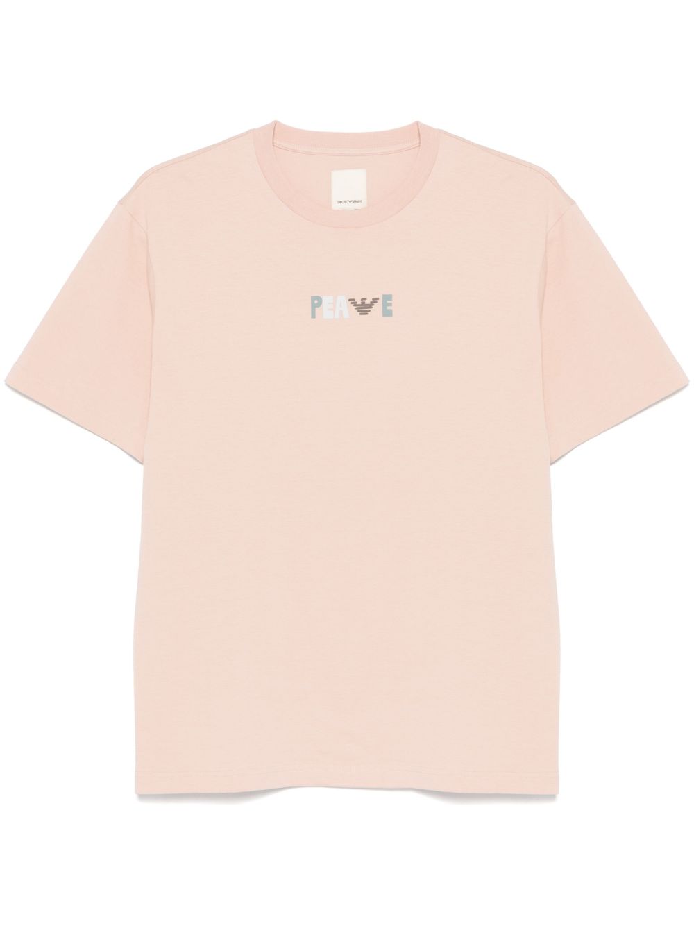 Emporio Armani T-shirts and Polos Beige organic cotton