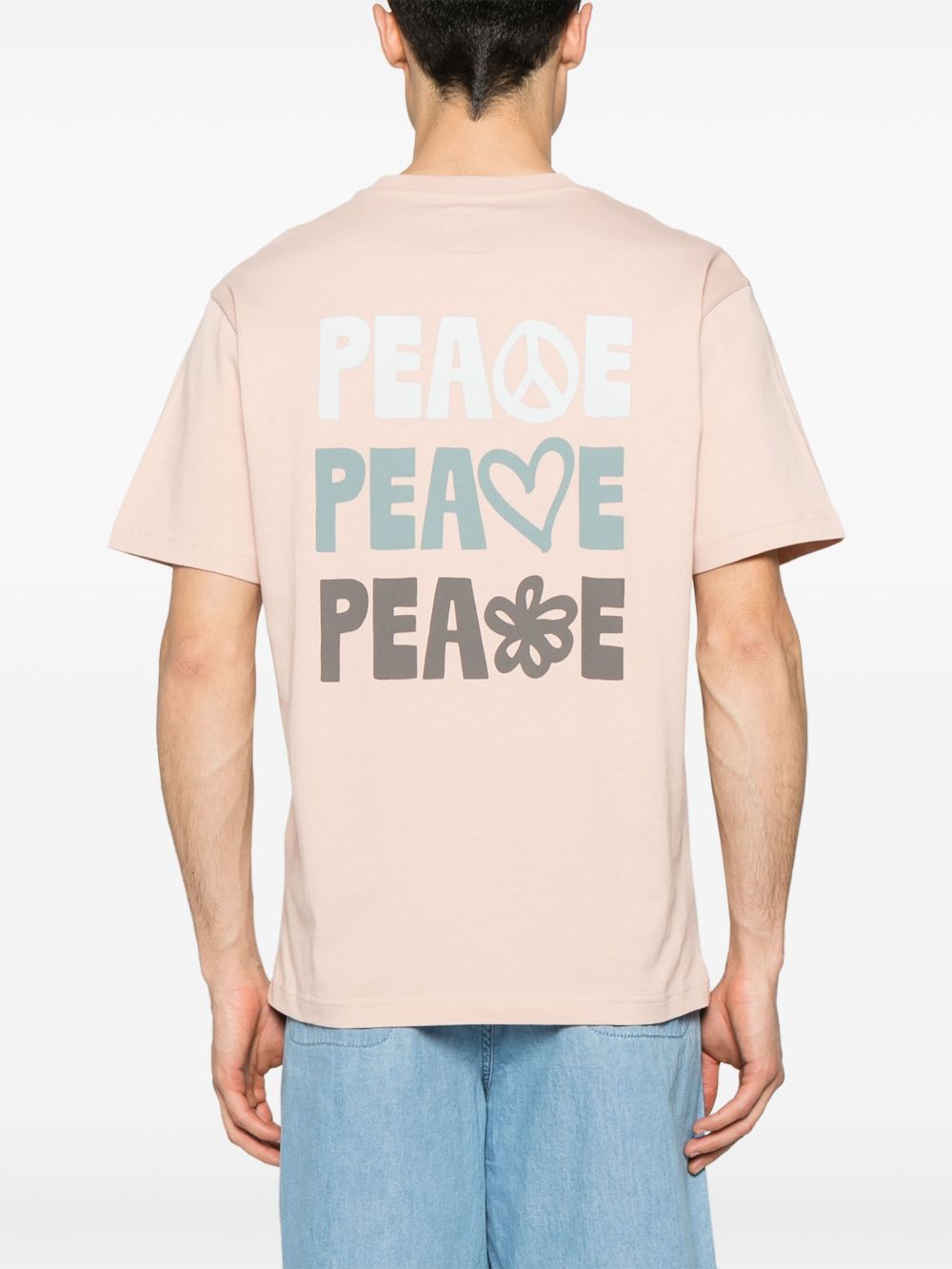 Emporio Armani T-shirts and Polos Beige organic cotton