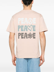 Emporio Armani T-shirts and Polos Beige organic cotton