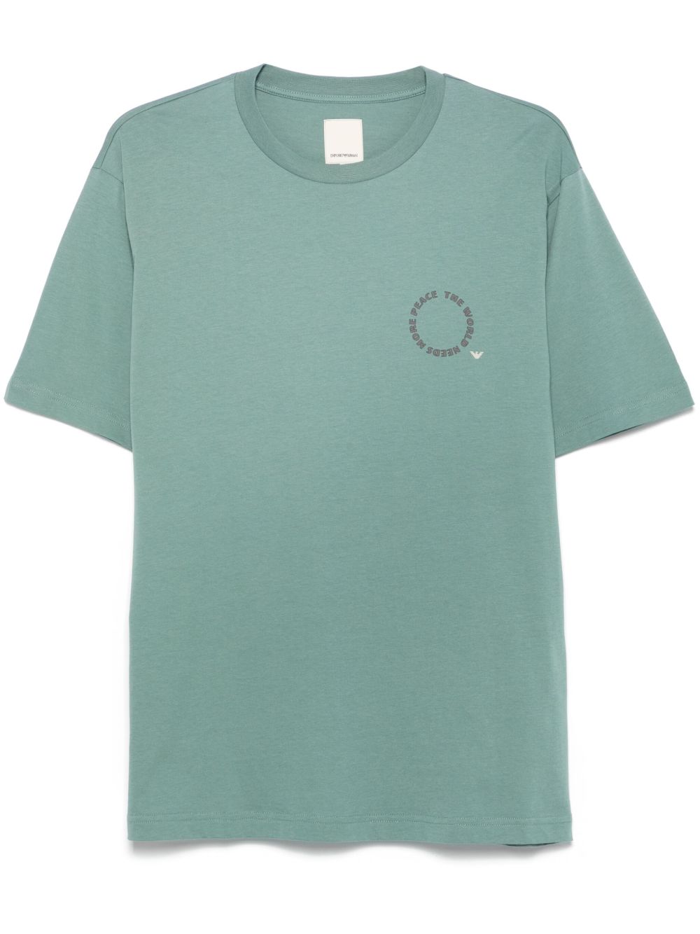 Emporio Armani T-shirts and Polos Green organic cotton