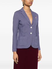 Circolo 1901 Jackets Blue cotton single-breasted