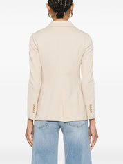 Circolo 1901 Jackets Beige double-breasted cotton