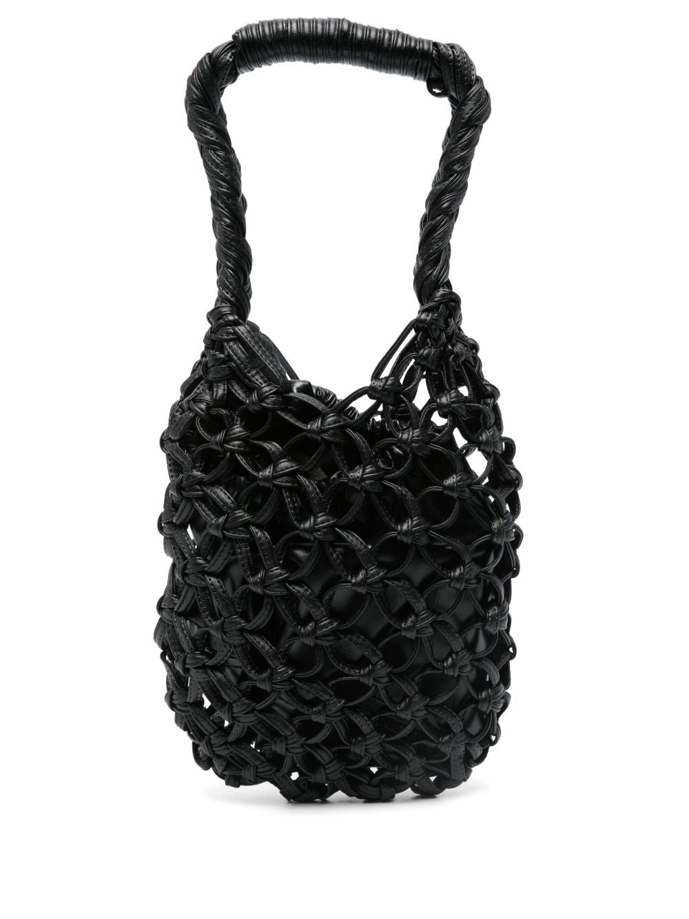 Black Crochet Hobo Handbag — Comme Comme