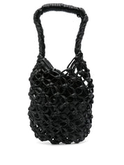 Black Crochet Hobo Handbag — Comme Comme