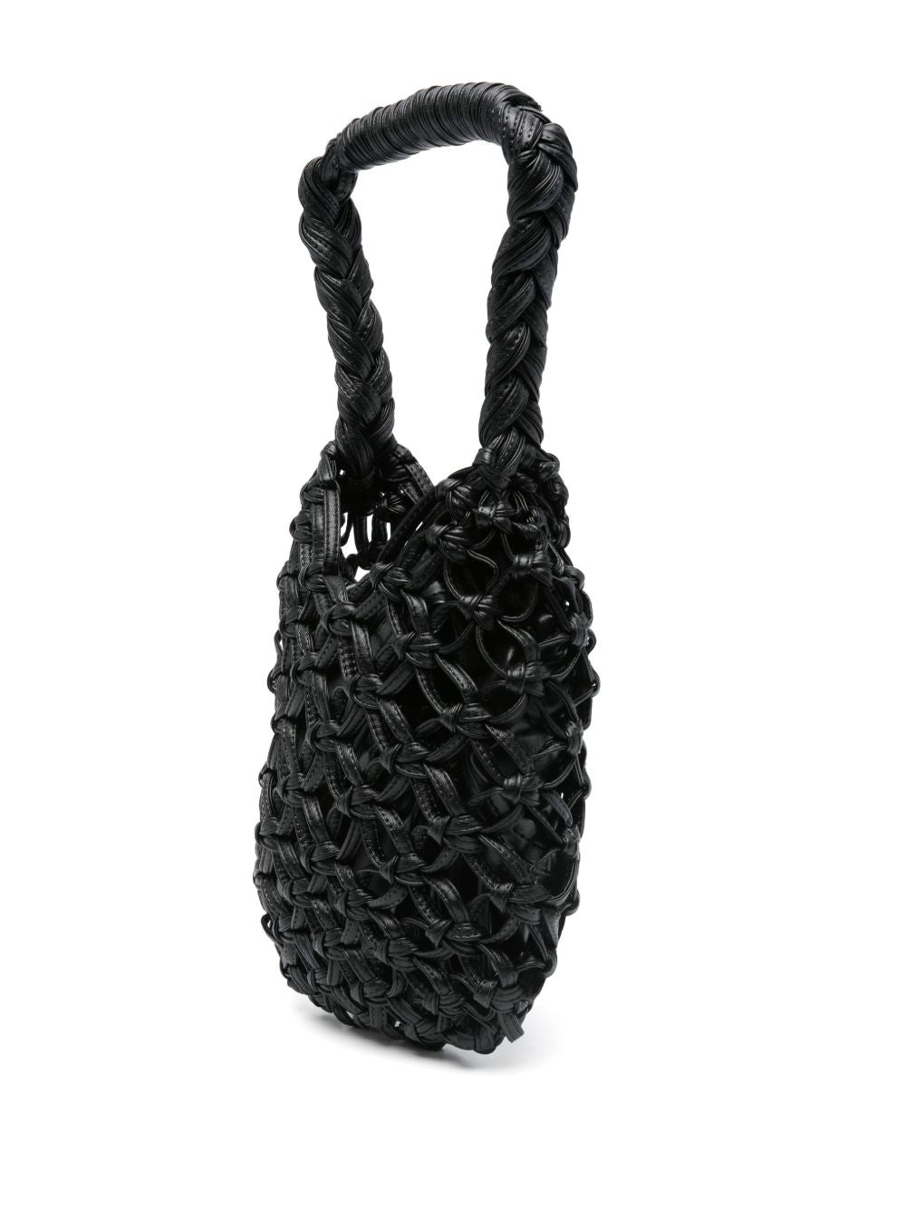 Black Crochet Hobo Handbag — Comme Comme