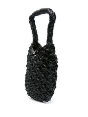 Black Crochet Hobo Handbag — Comme Comme