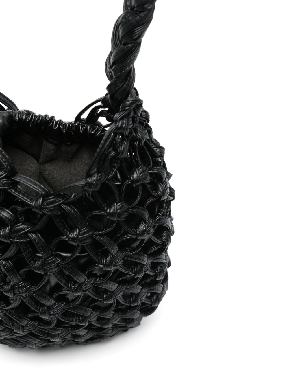 Black Crochet Hobo Handbag — Comme Comme