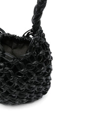 Black Crochet Hobo Handbag — Comme Comme