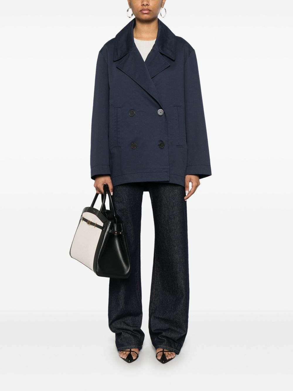 Semicouture Jackets Blue cotton blazer