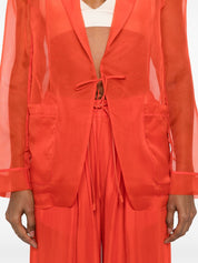 Vestes Forte Forte Organza de soie rouge