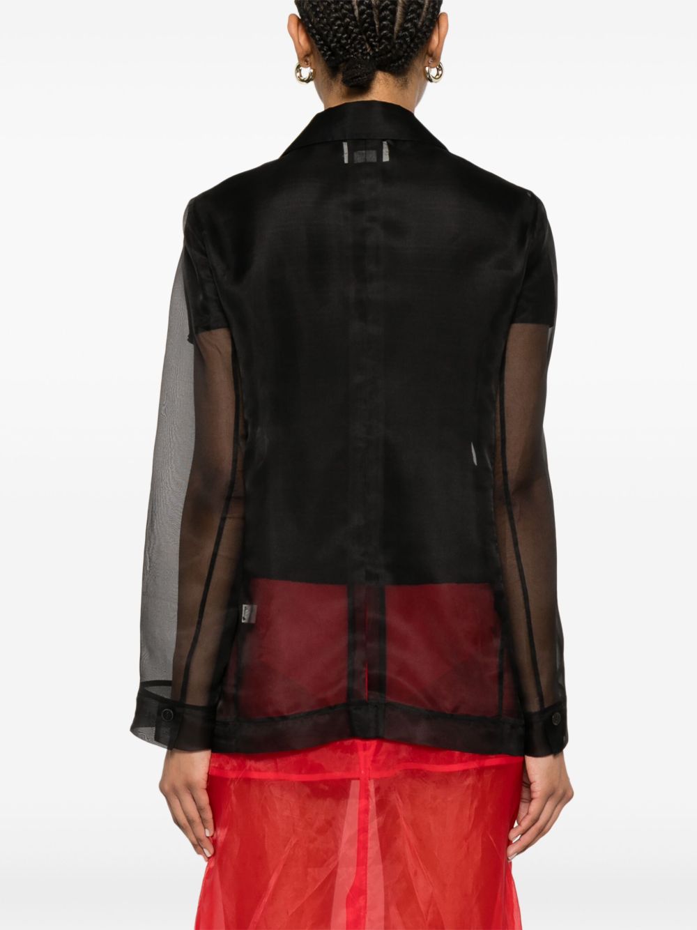 Forte Forte Black Silk Organza Jacket