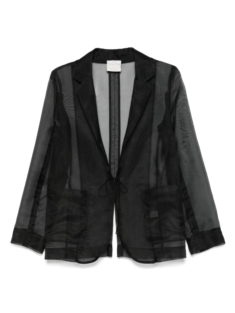 Forte Forte Black Silk Organza Jacket