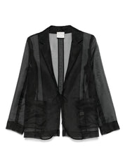 Forte Forte Black Silk Organza Jacket
