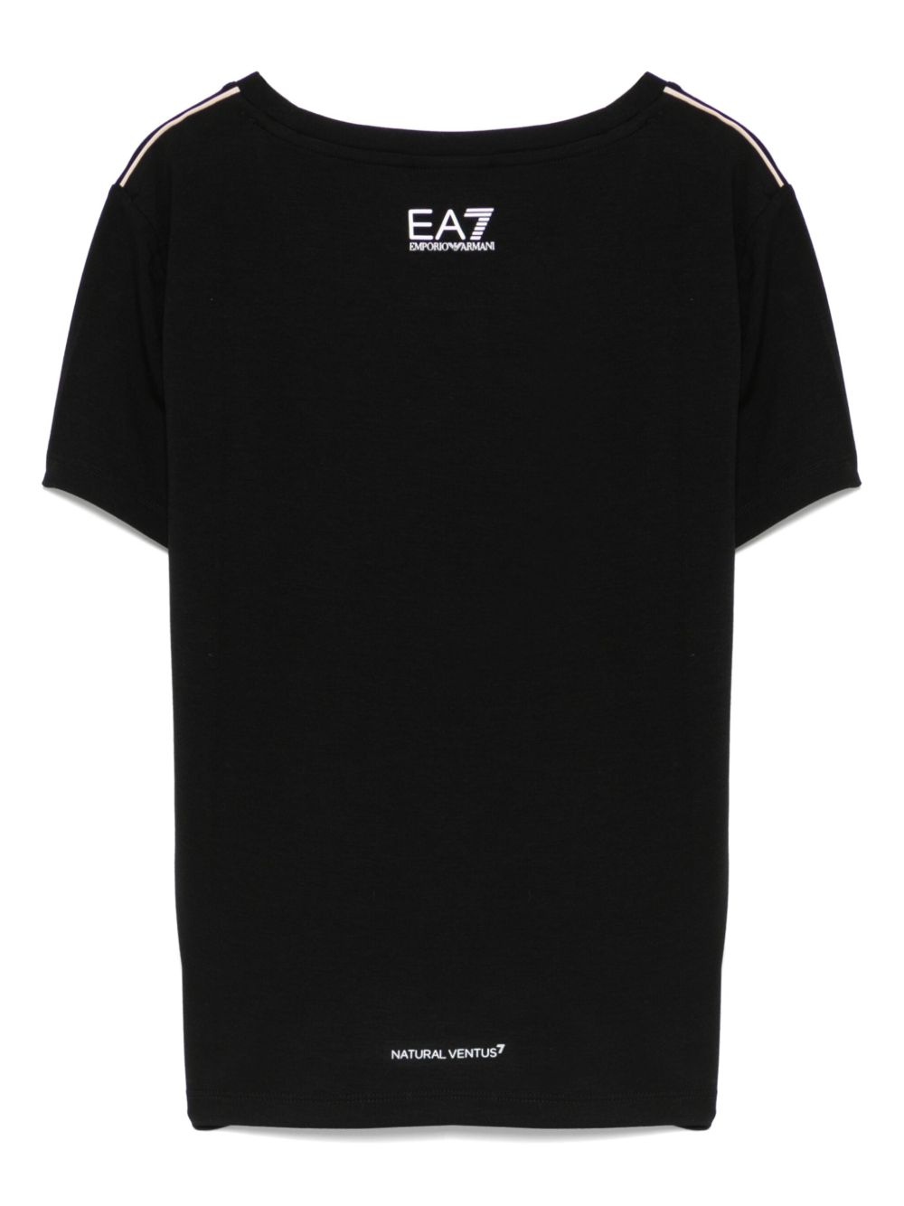 EA7 T-shirts and Polos Black crew neck logo tee