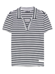 EA7 T-shirts and Polos Black striped polo