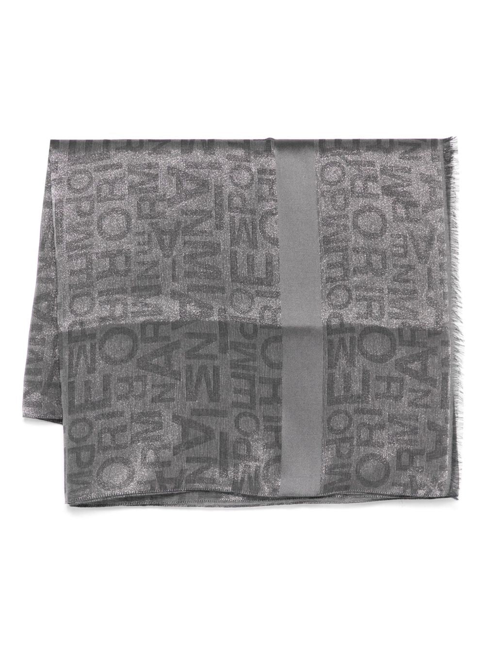 Emporio Armani Scarfs Black with lurex detailing