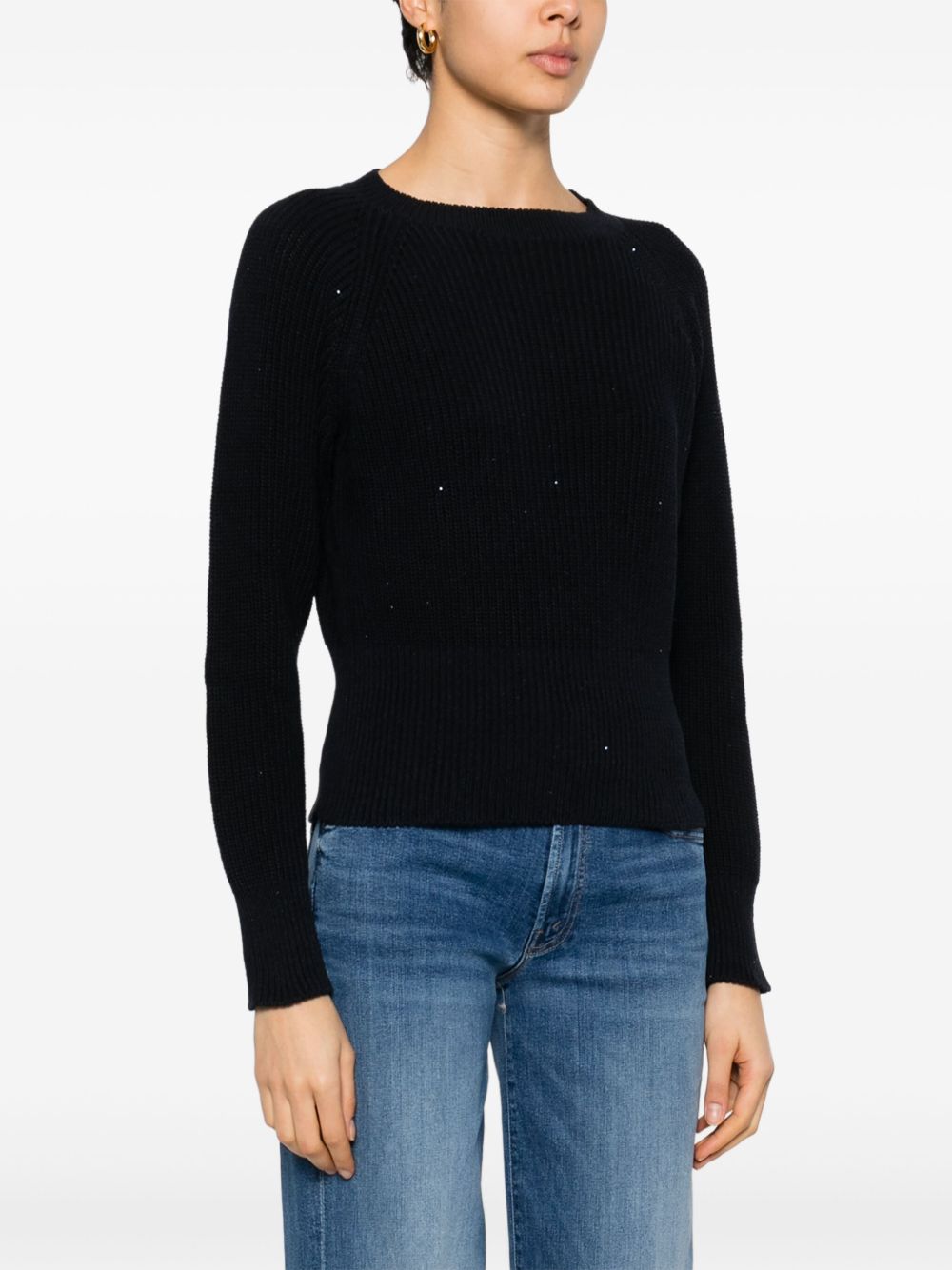 Fabiana Filippi Sweaters Blue crew neck
