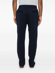 Pantalon Brunello Cucinelli en coton et cachemire bleu