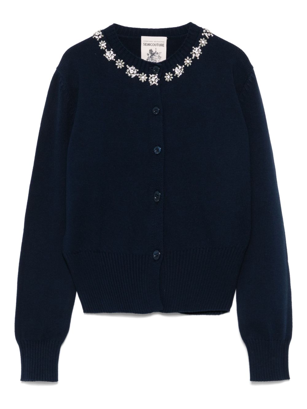 Semicouture Sweaters Blue crew neck